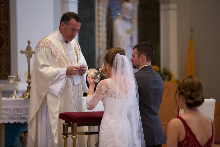 bridal va vienna salon Church Waterford & Mass at Catholic at Reception Wedding